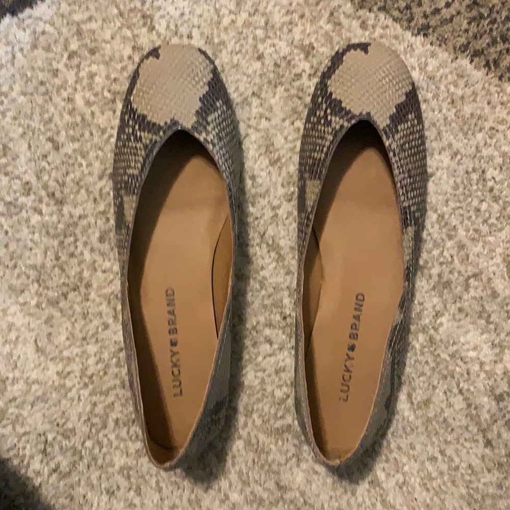 *NWOT Lucky Brand Alba Flat Brown Sz 6